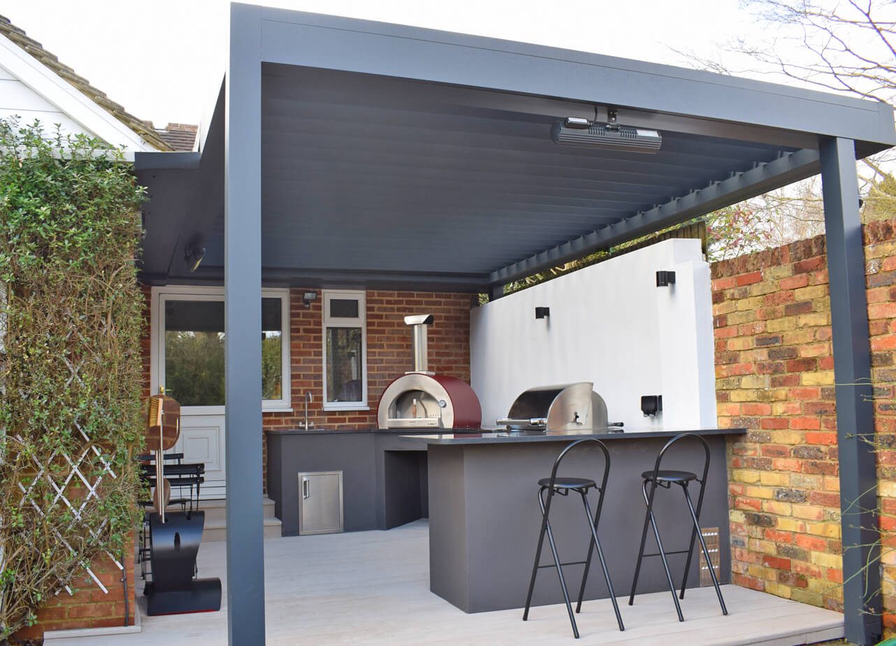 Outdoor Kitchen under Canopy