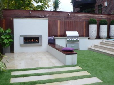 Outdoor kitchen London garden designer