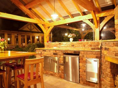 Urban landscapes outdoor kitchen