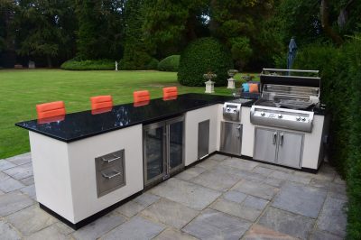 Orange Outdoor Kitchen