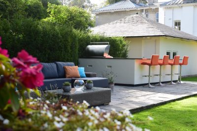 Orange Outdoor Kitchen