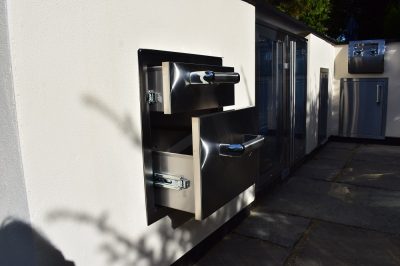 Orange Outdoor Kitchen